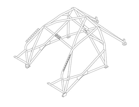 RENAULT Twingo MK2 Multipoint T45 roll cage kit 