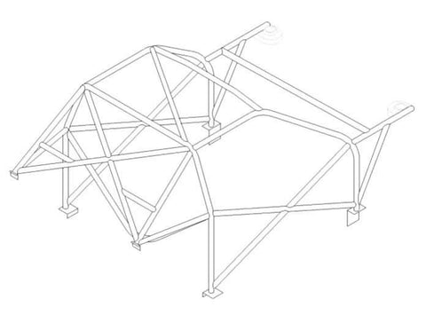 SEAT Ibiza MK1/2 International Multipoint CDS roll cage kit. FIA Certificated 
