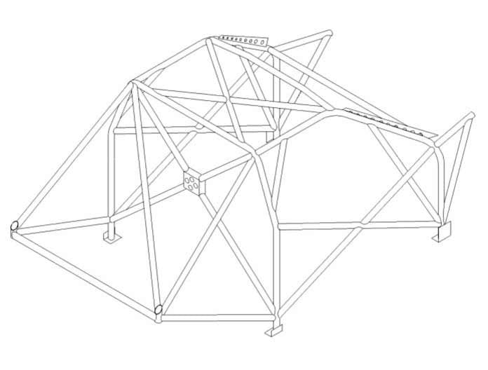 SEAT Leon Cupra 99>05 Multipoint T45 roll cage kit