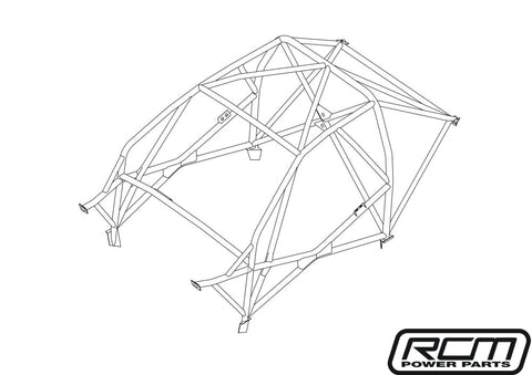 SUBARU Impreza 2/4dr GC8 'Optima' International Multipoint T45 roll cage kit. FIA / MSUK Certificated 