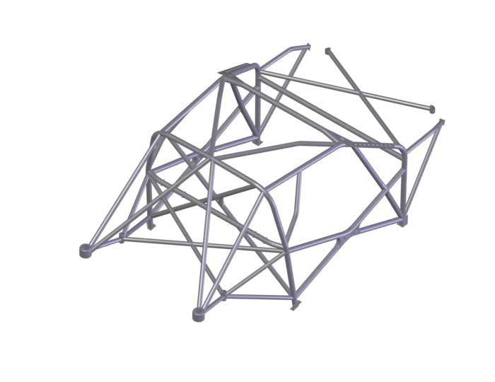SUBARU Impreza GVB R4 International Multipoint T45 roll cage kit. FIA Certificated