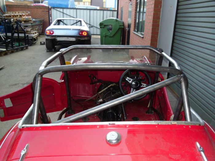 TRIUMPH TR3 Historic CDS roll cage kit. MS UK Compliant to Appendix K