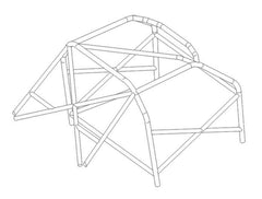 TRIUMPH TR7 Factory Style Multipoint T45 roll cage kit