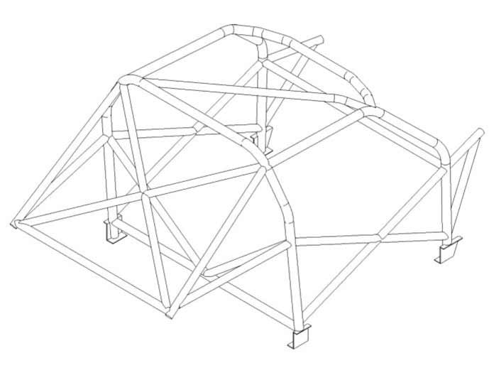 VOLKSWAGEN Golf Mk4 International Multipoint T45 roll cage kit. FIA Certificated