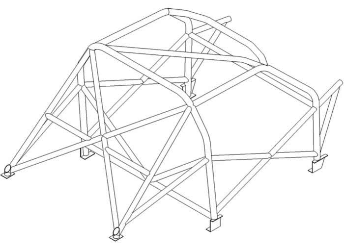 VOLKSWAGEN Golf Mk4 R32 Multipoint CDS roll cage kit