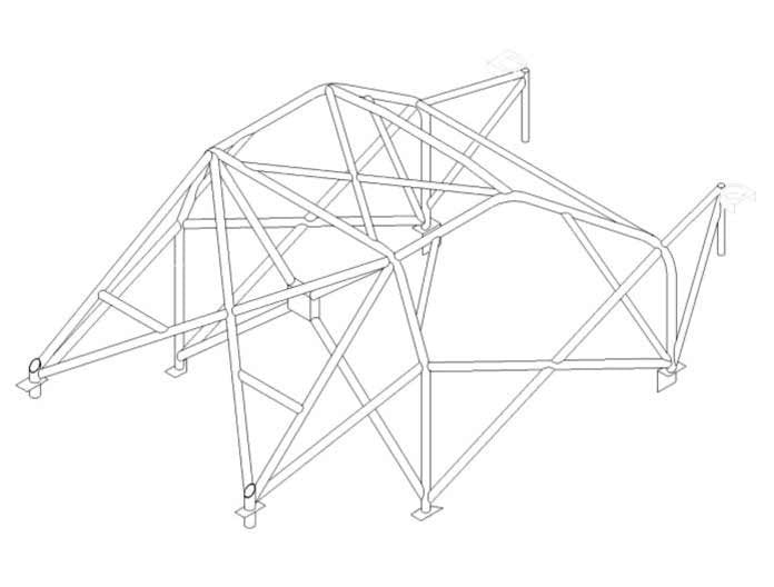 VOLKSWAGEN Lupo Multipoint T45 roll cage kit
